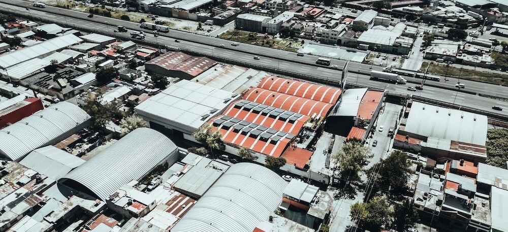 Bodega para distribución de acero de Mexlam para proyectos de desarrollo urbano